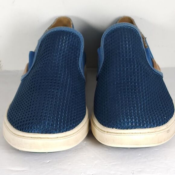 Olukai Women's Pehuea US9,5 Blue Flat Slip On Loafer Sneakers Shoes - Picture 4 of 16